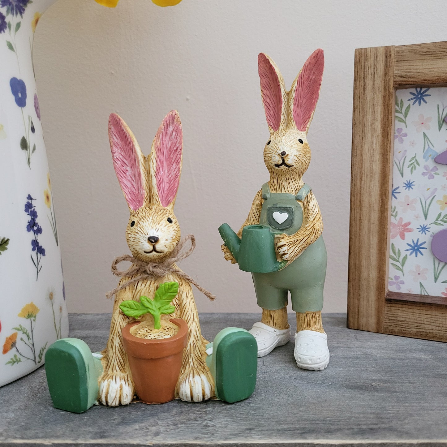 Gardening Rabbit Ornament