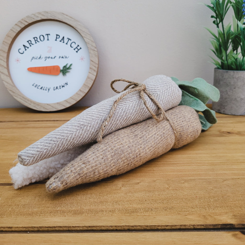 Fabric Carrot Bunch