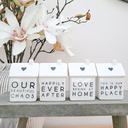 7cm Mini House Quote Ornaments