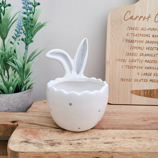 Ceramic Bunny Ears Egg Bowl