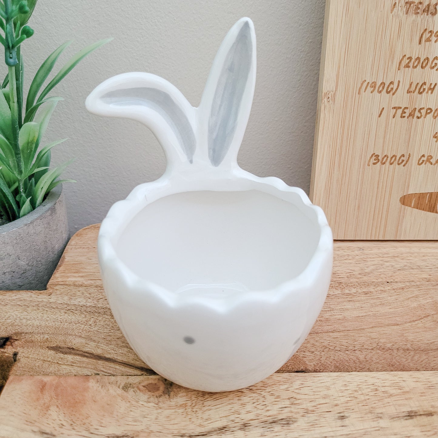 Ceramic Bunny Ears Egg Bowl