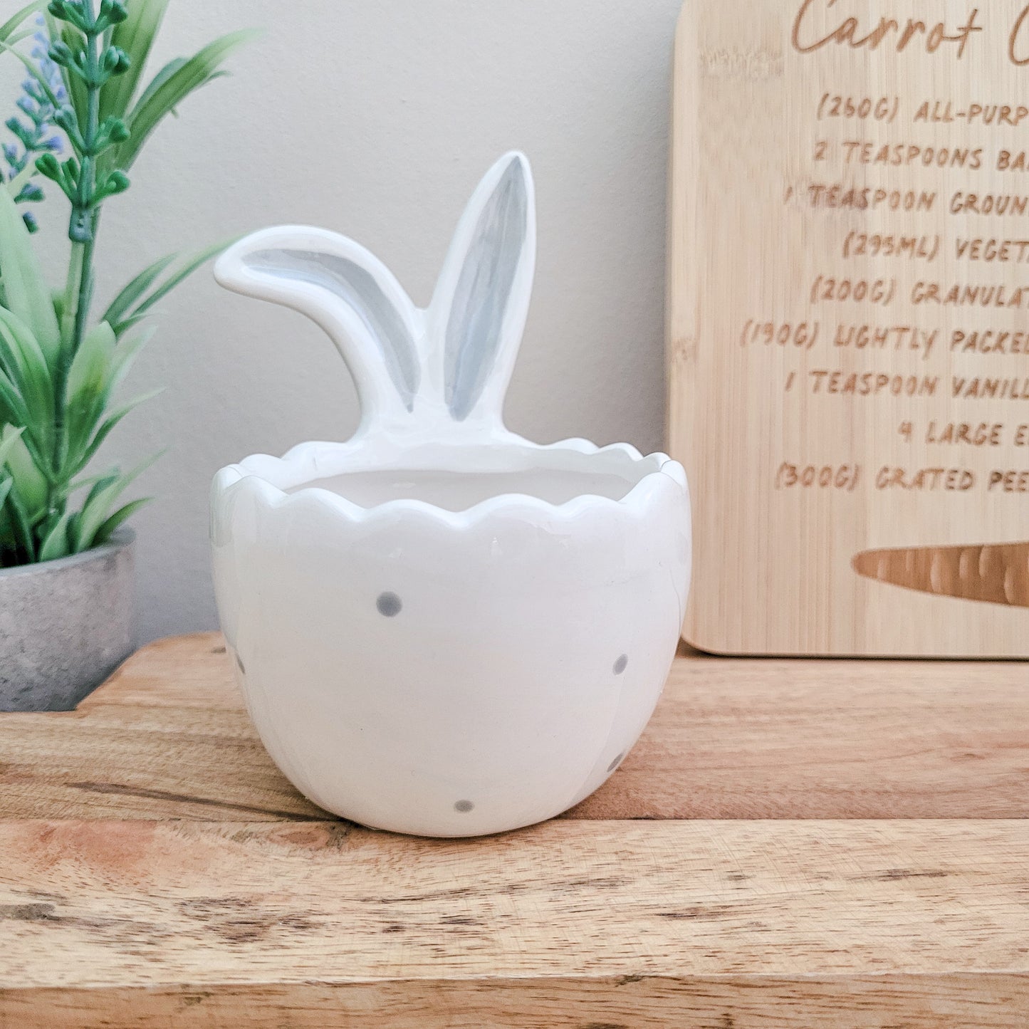 Ceramic Bunny Ears Egg Bowl