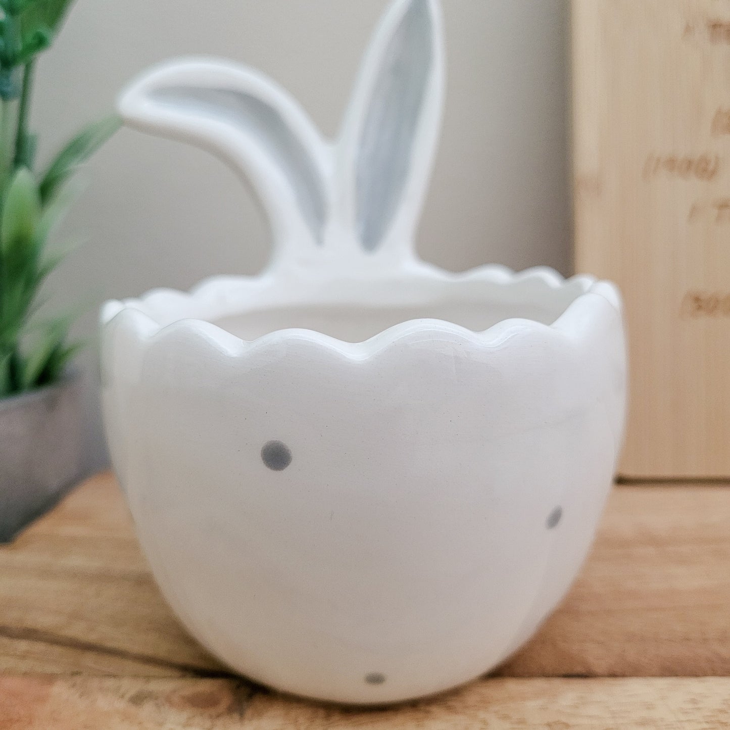 Ceramic Bunny Ears Egg Bowl