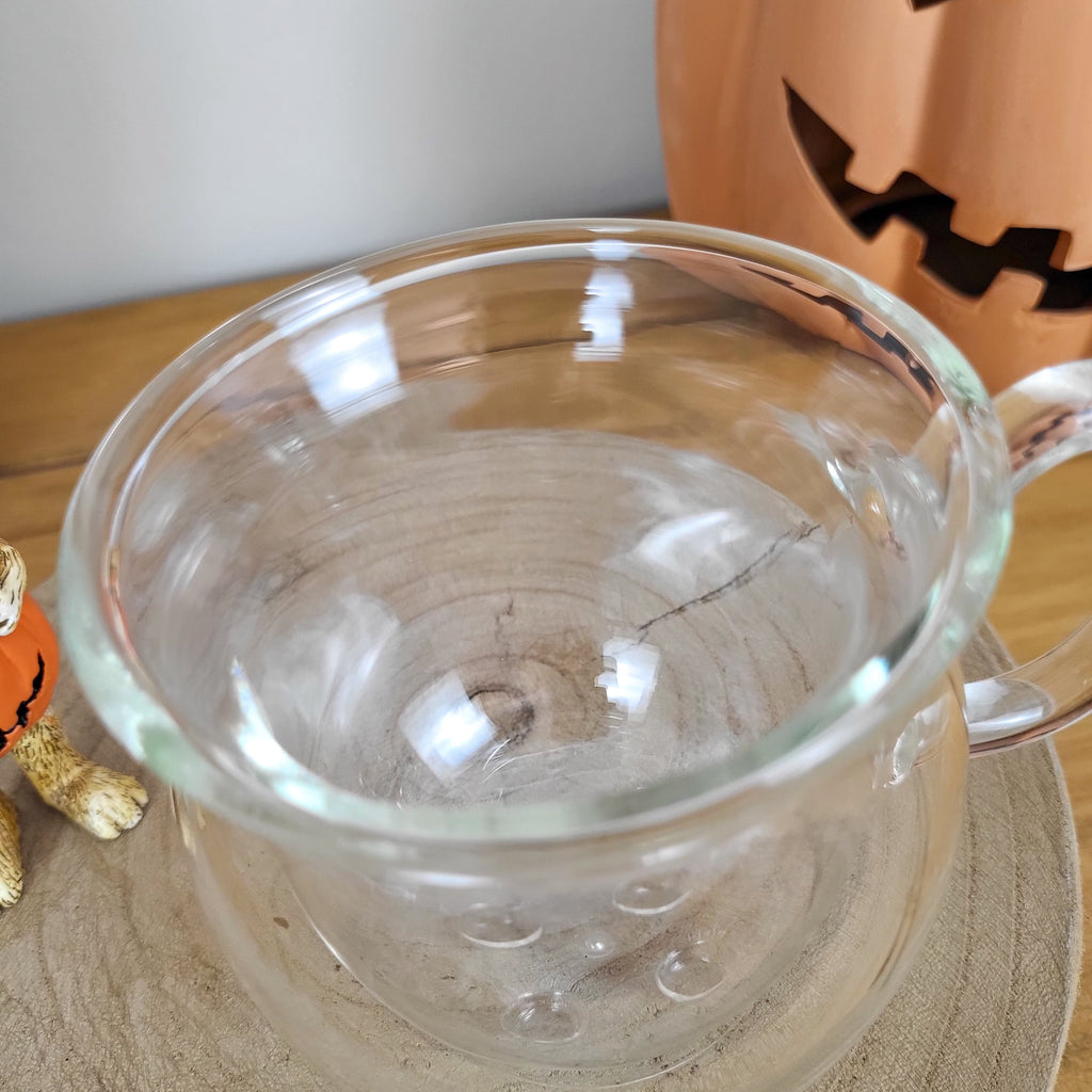 Double Walled Glass Cauldron Mug