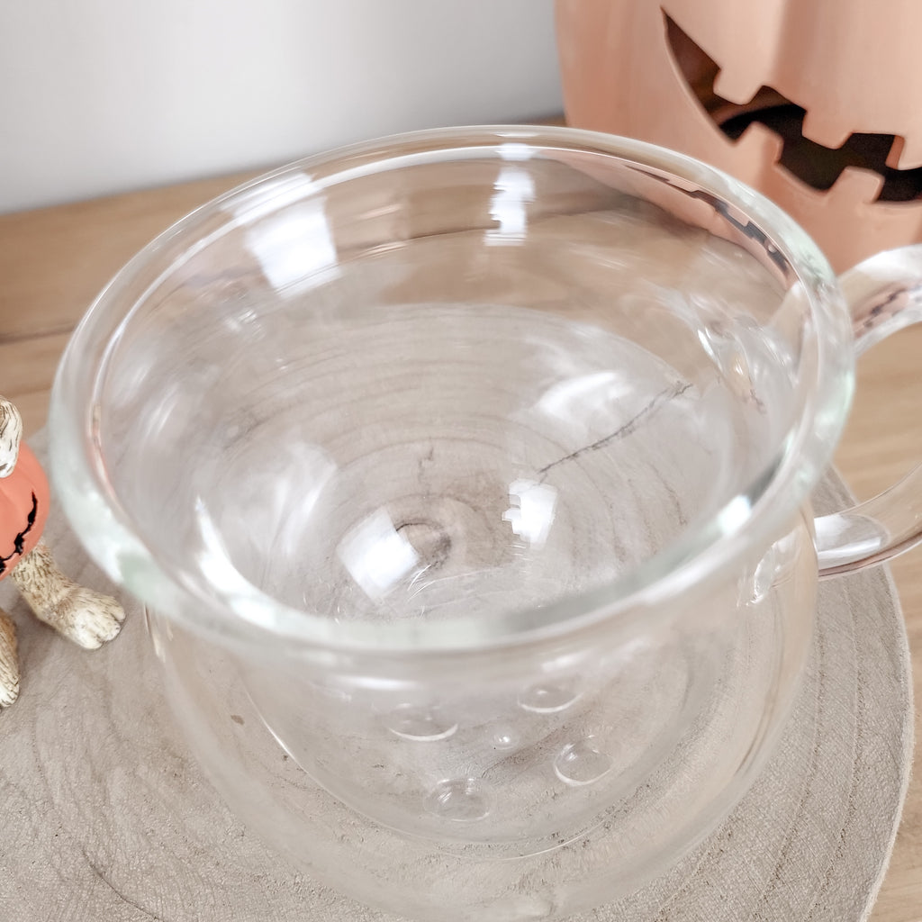 Double Walled Glass Cauldron Mug