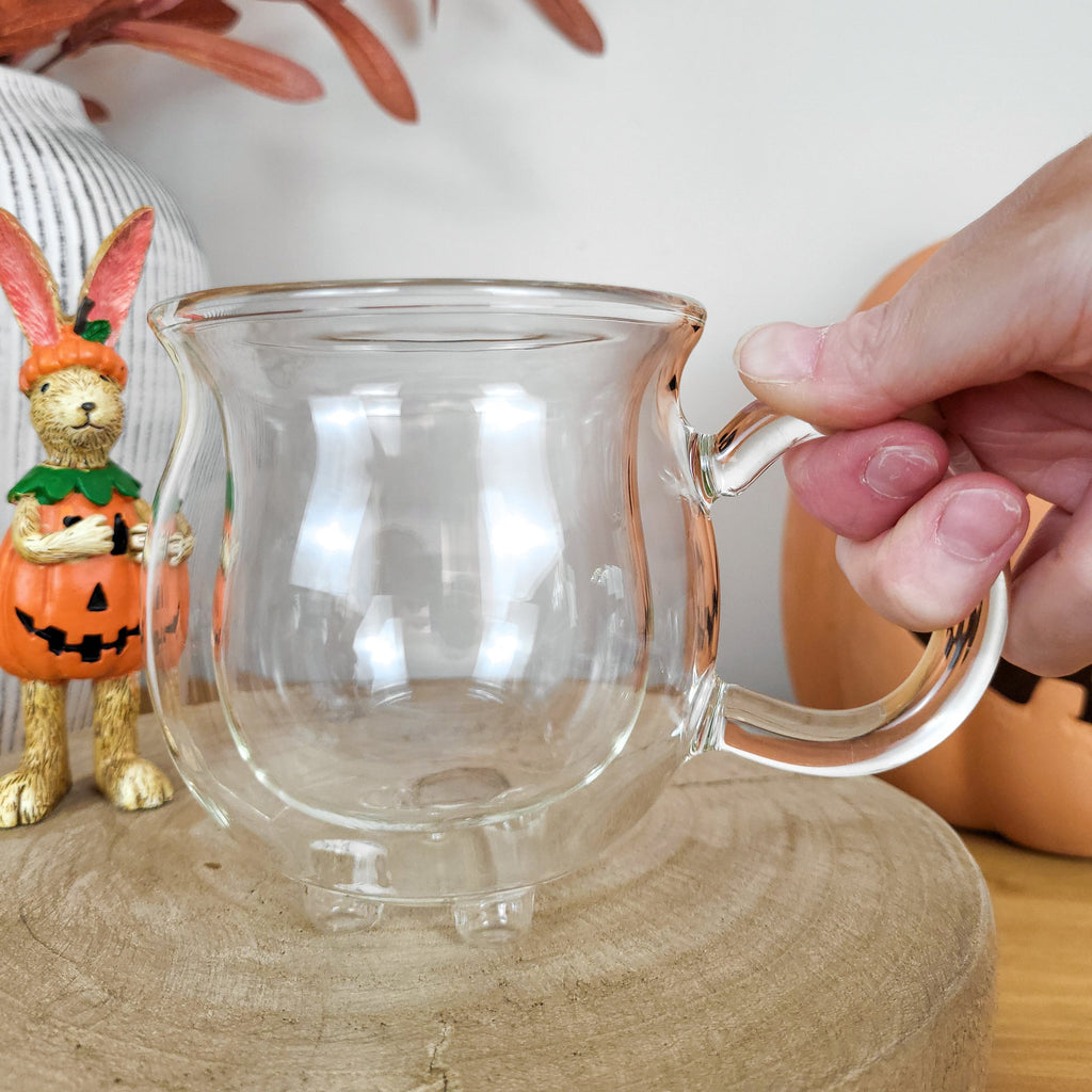Double Walled Glass Cauldron Mug