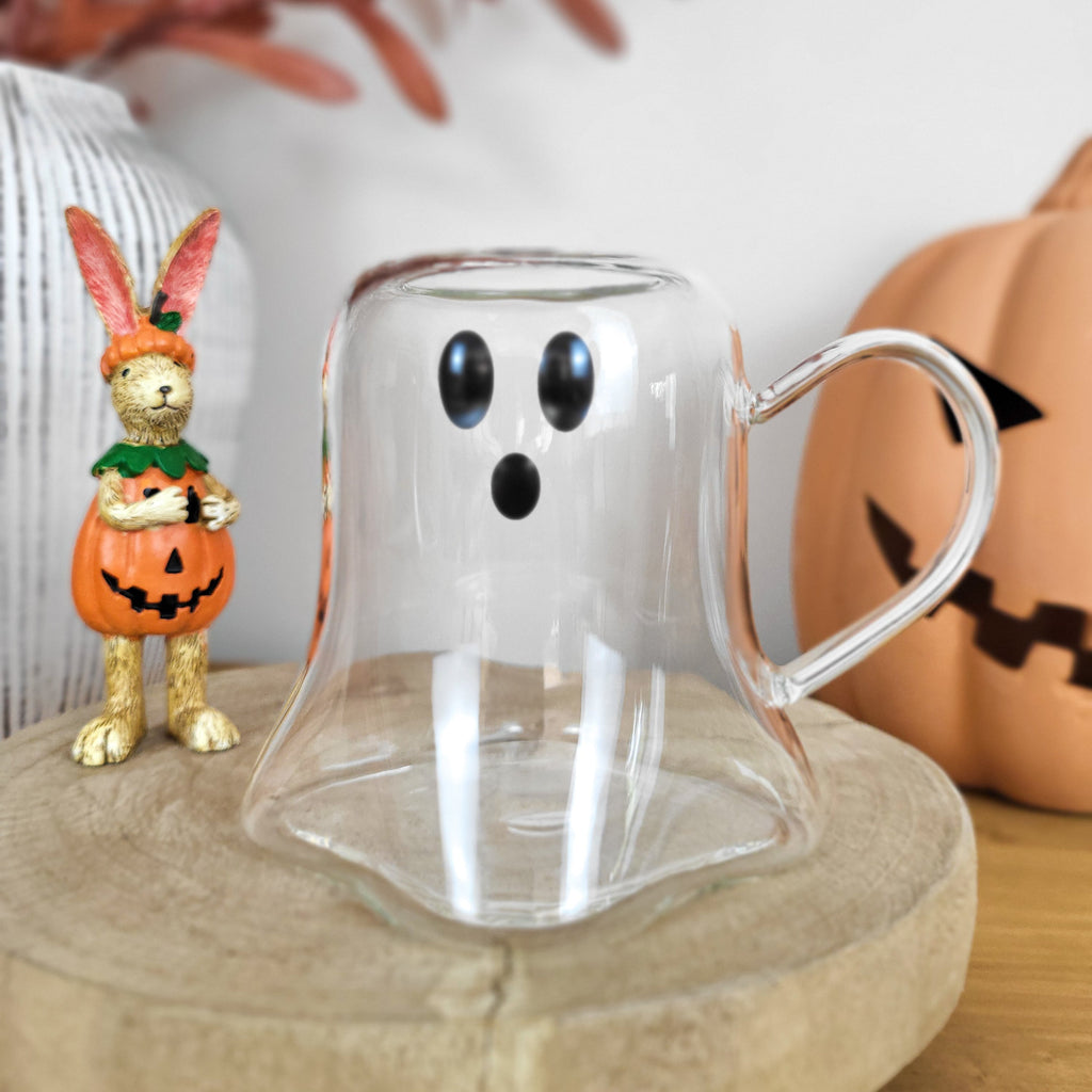 Ghost Shaped Glass Mug