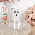 Clear Glass Ghost Shaped Mug