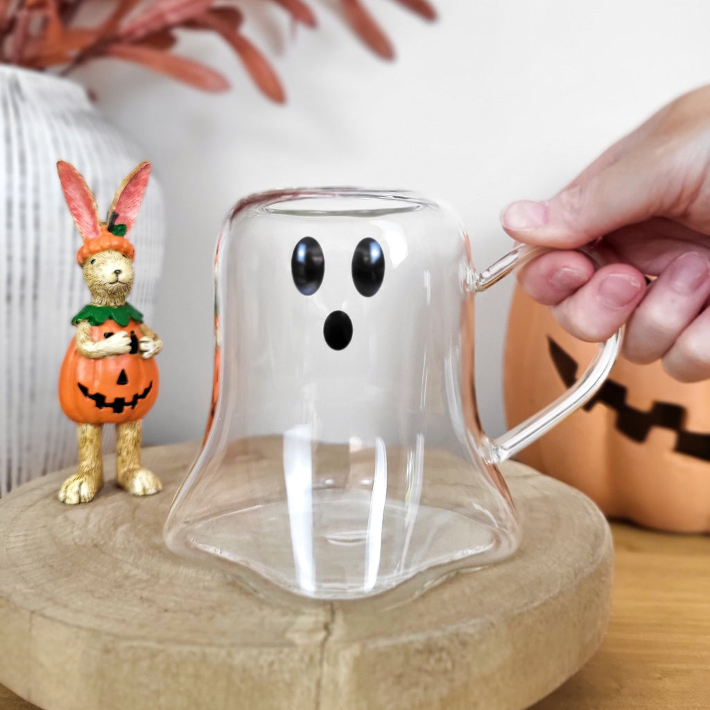 Ghost Shaped Glass Mug