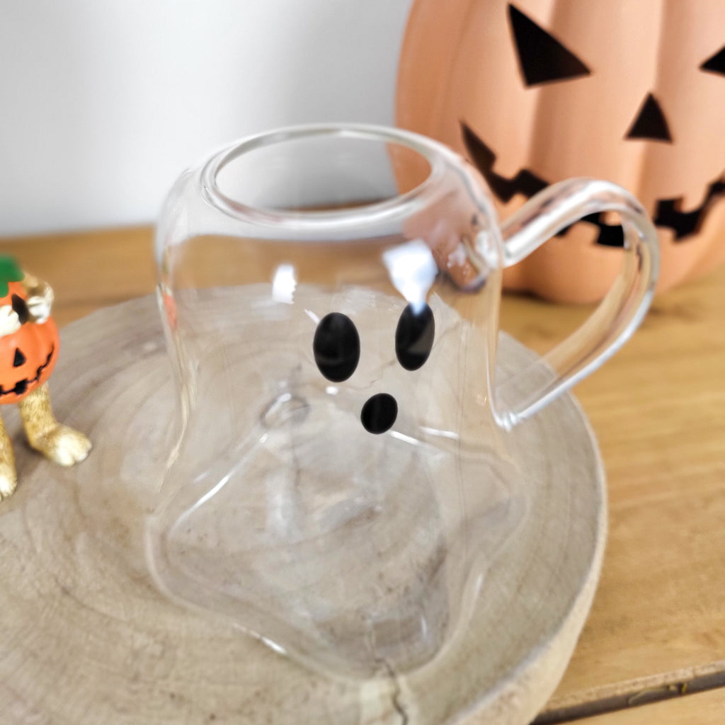 Ghost Shaped Glass Mug