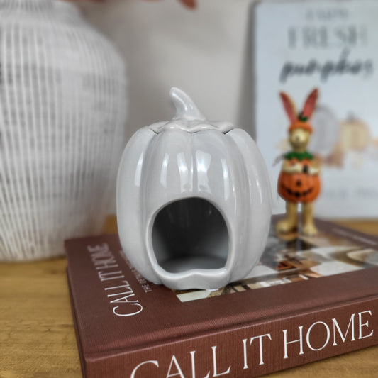 Grey Pumpkin Wax Melt Burner