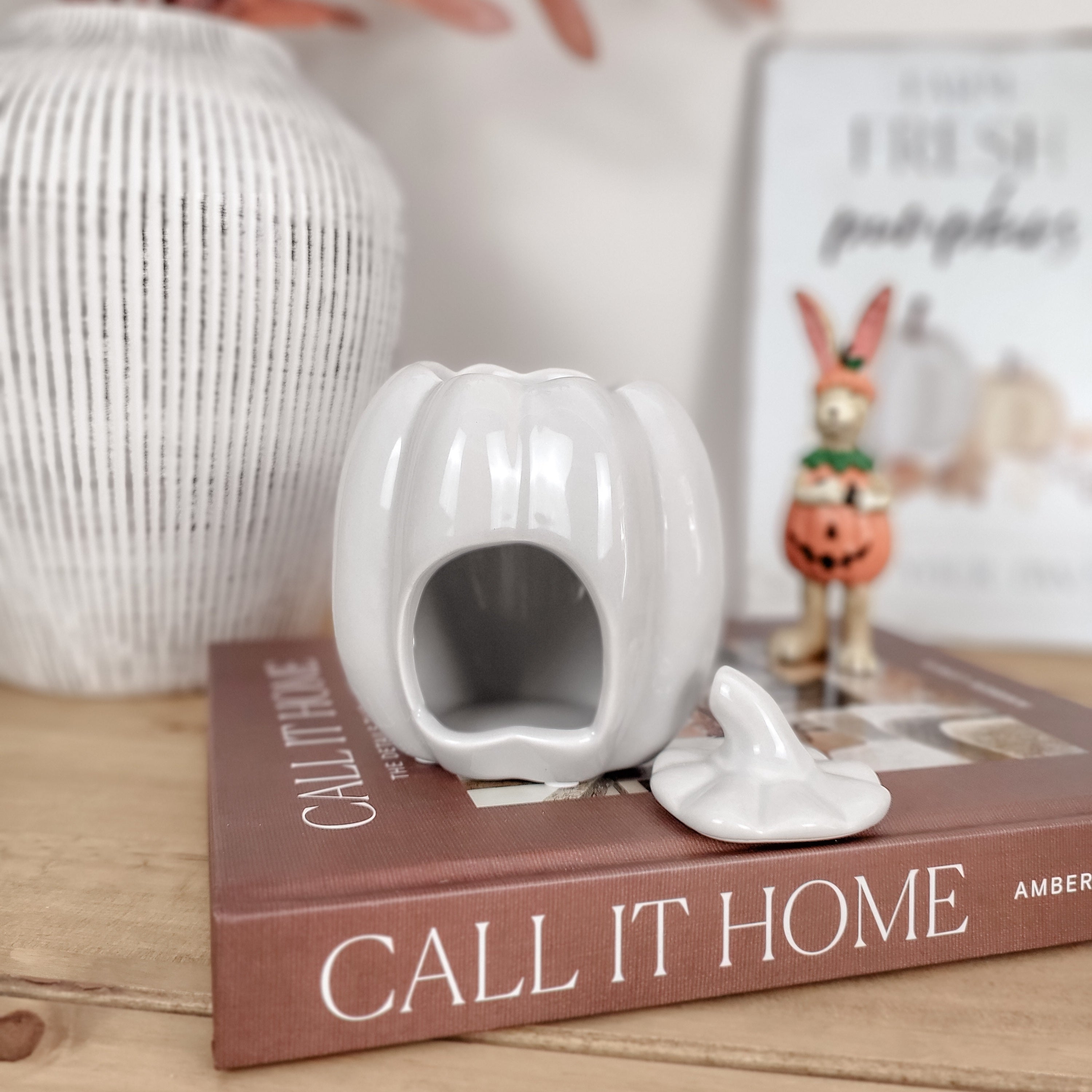 Grey Pumpkin Oil Burner