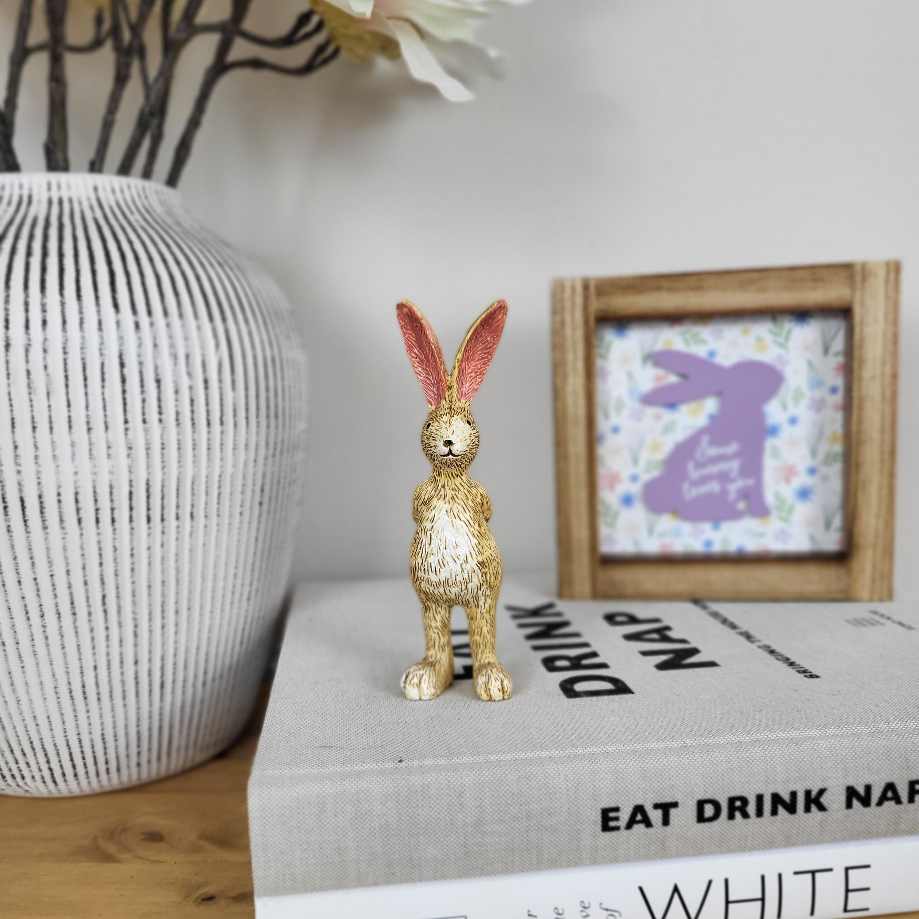 Rabbit With Rose Ornament