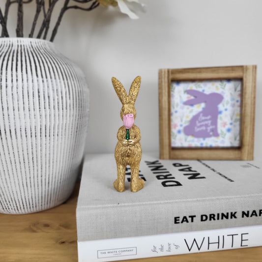 Rabbit With Rose Ornament