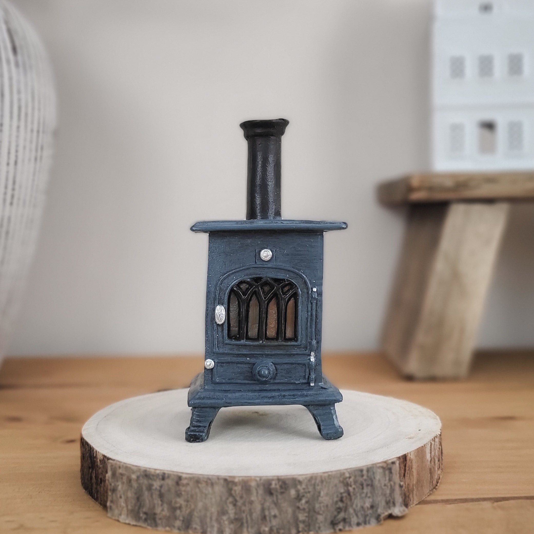 Log Stove Backflow Incense Burner
