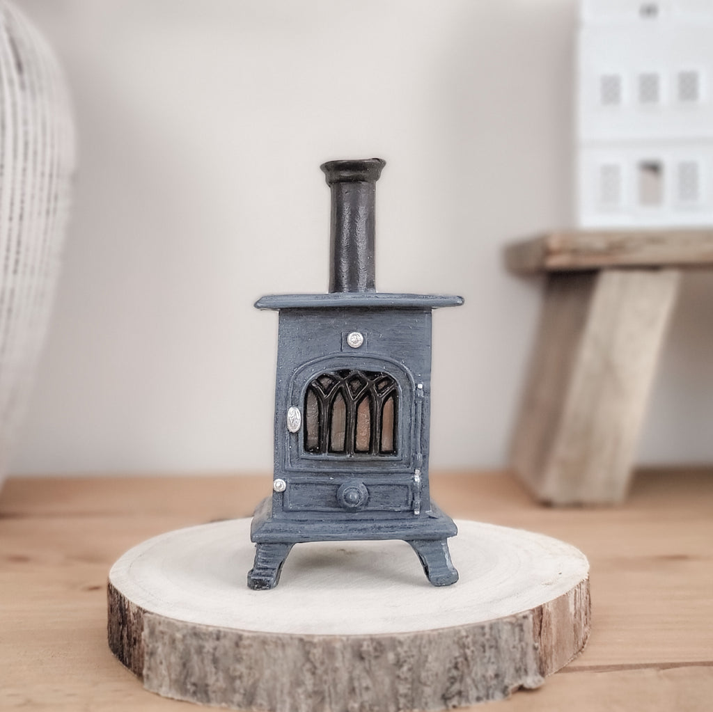 Log Stove Incense Burner