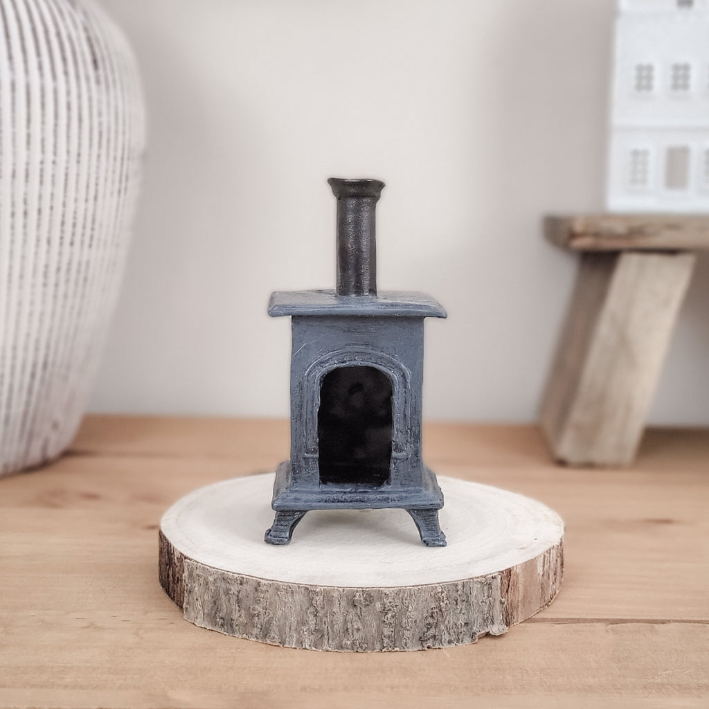 Log Stove Incense Burner