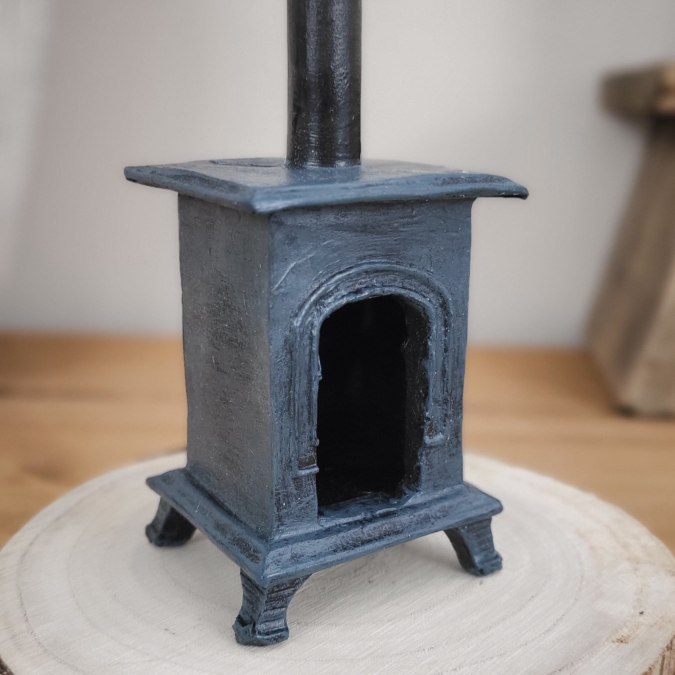 Log Stove Backflow Incense Burner