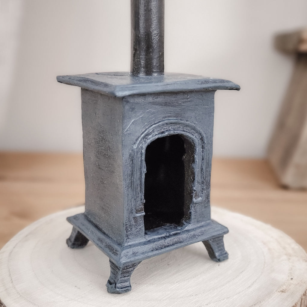 Log Stove Incense Burner
