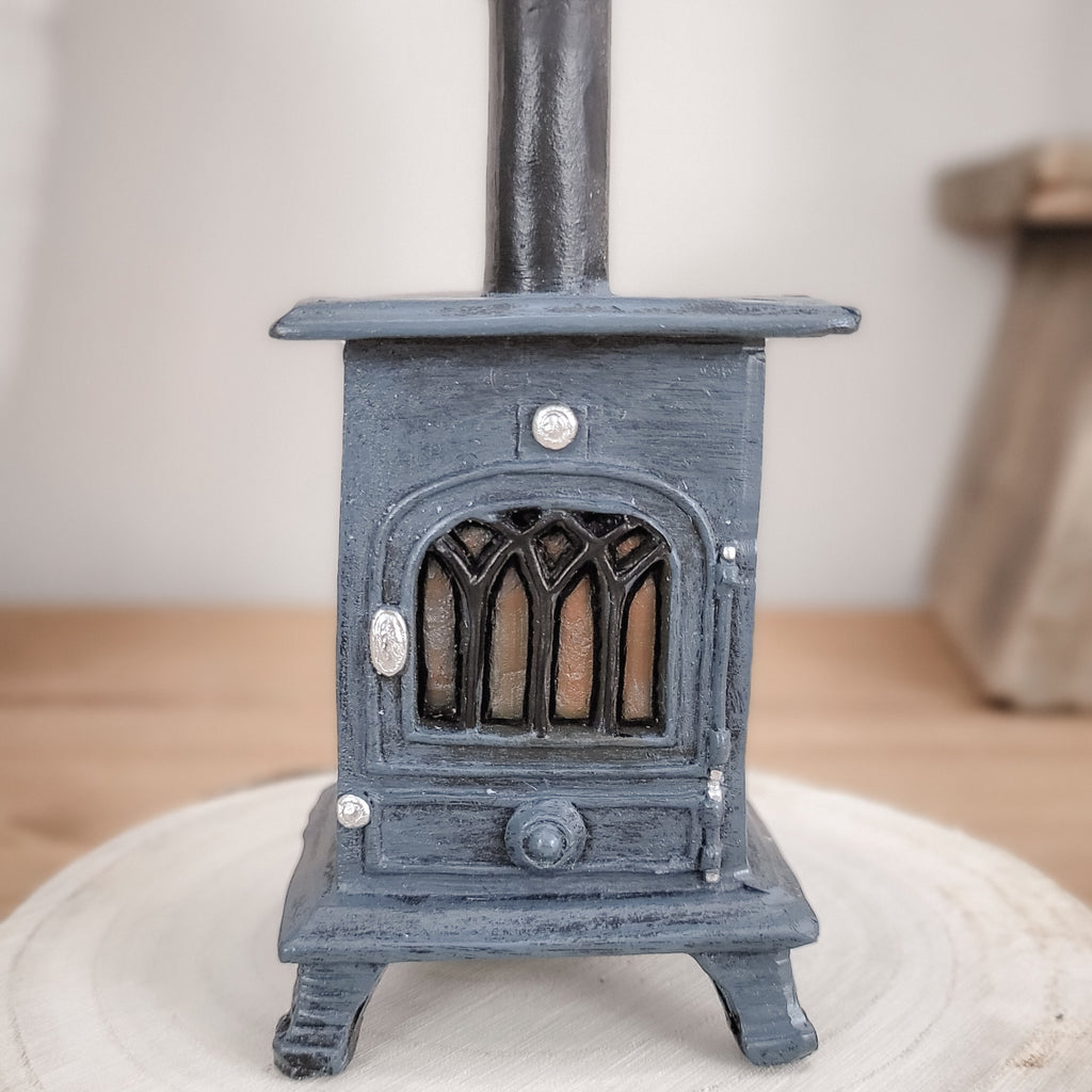 Log Stove Incense Burner