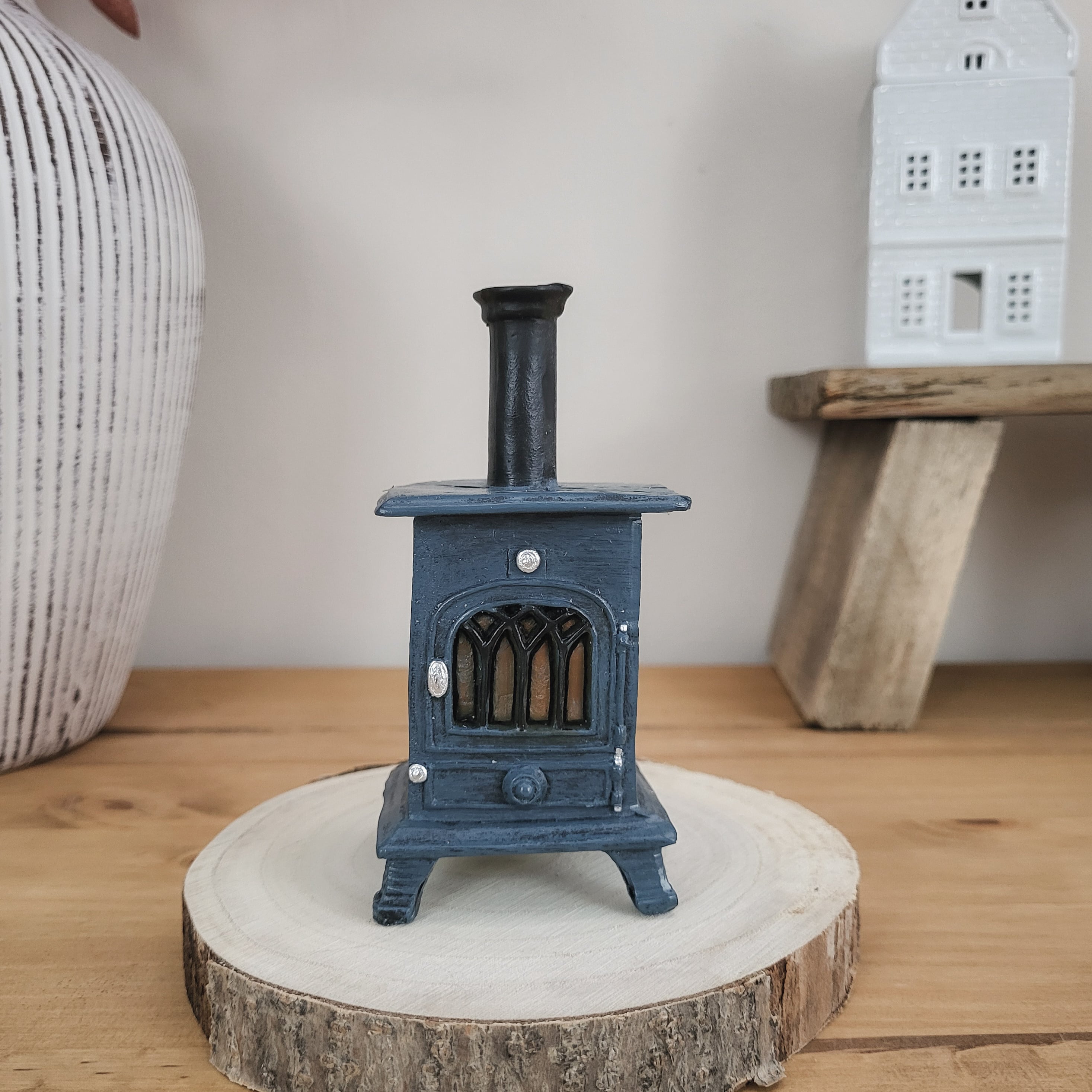 Log Stove Backflow Incense Burner