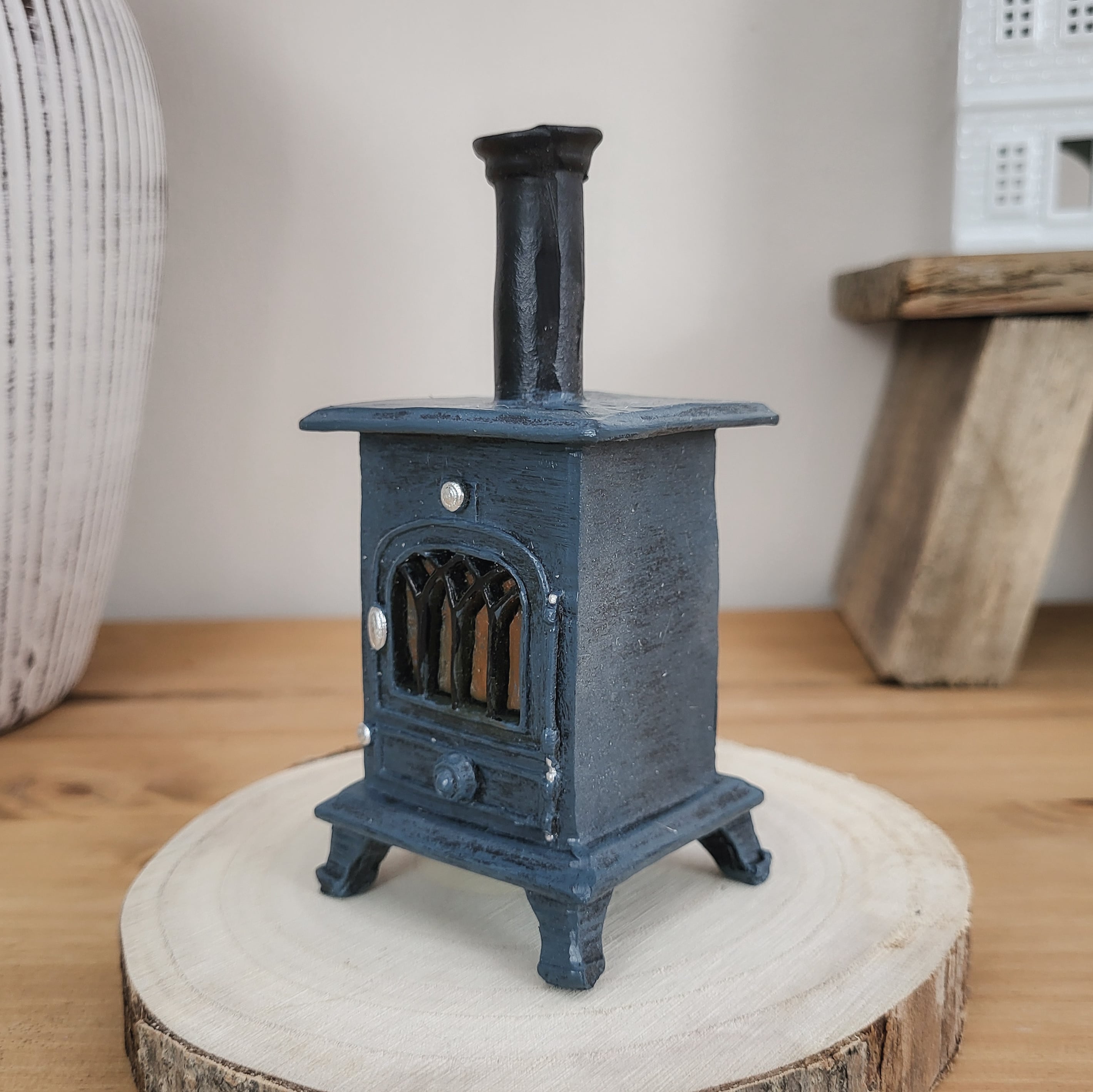 Log Stove Backflow Incense Burner