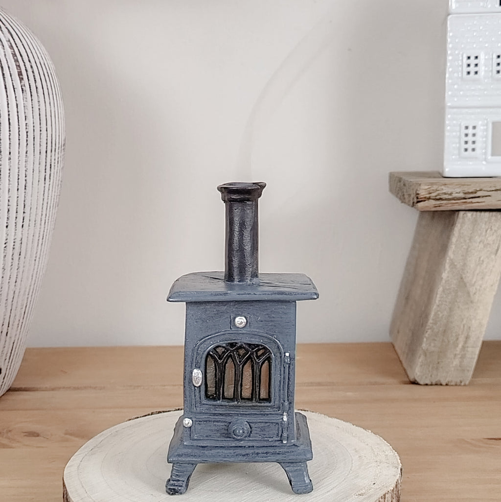 Log Stove Incense Burner