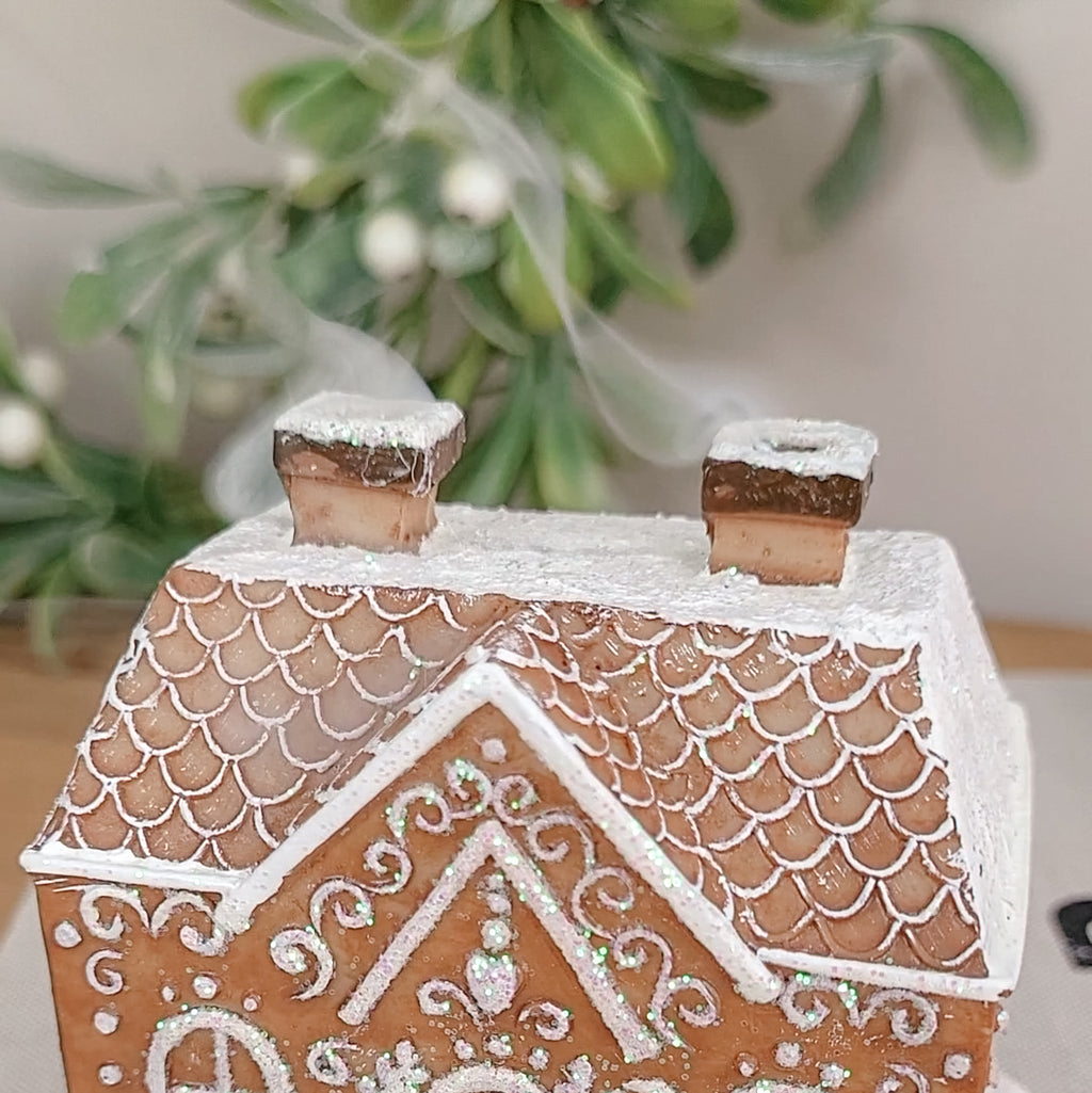Gingerbread House Incense Cone Holder