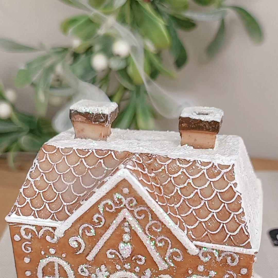 Gingerbread House Incense Cone Holder