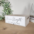 Wooden Movie Night Snack Storage Crate