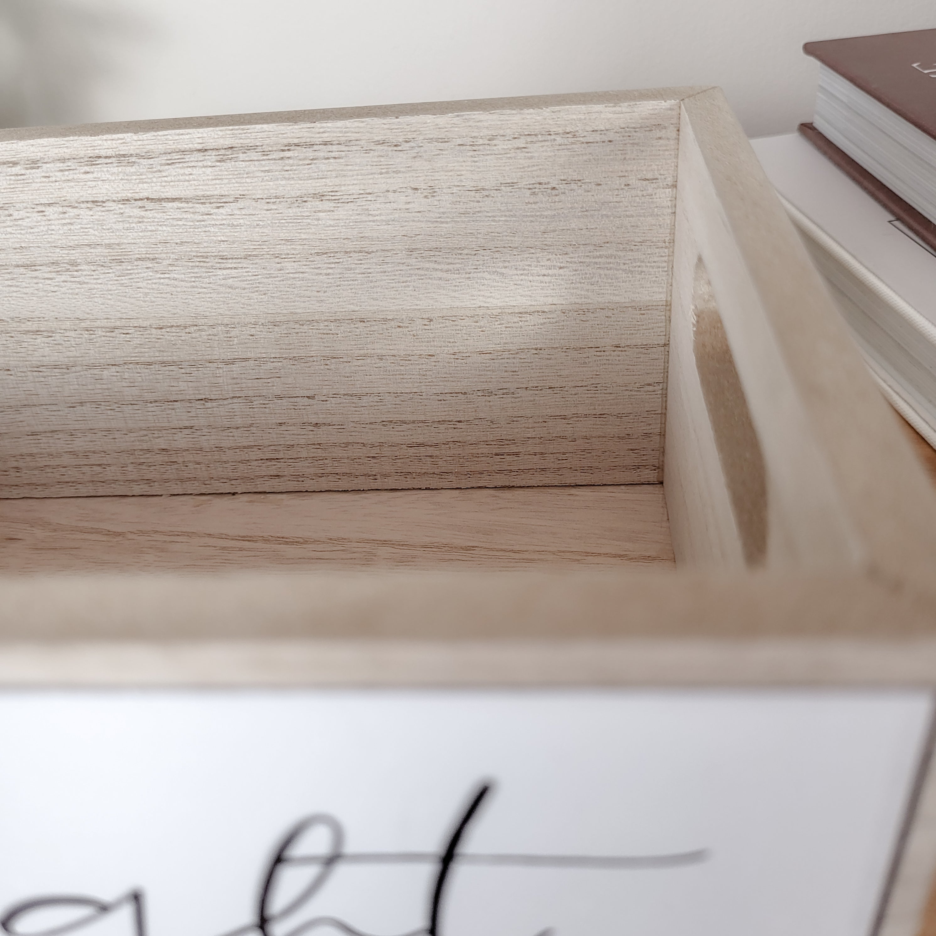 Wooden Movie Night Snack Storage Crate