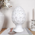 Glazed Ceramic Artichoke Ornament