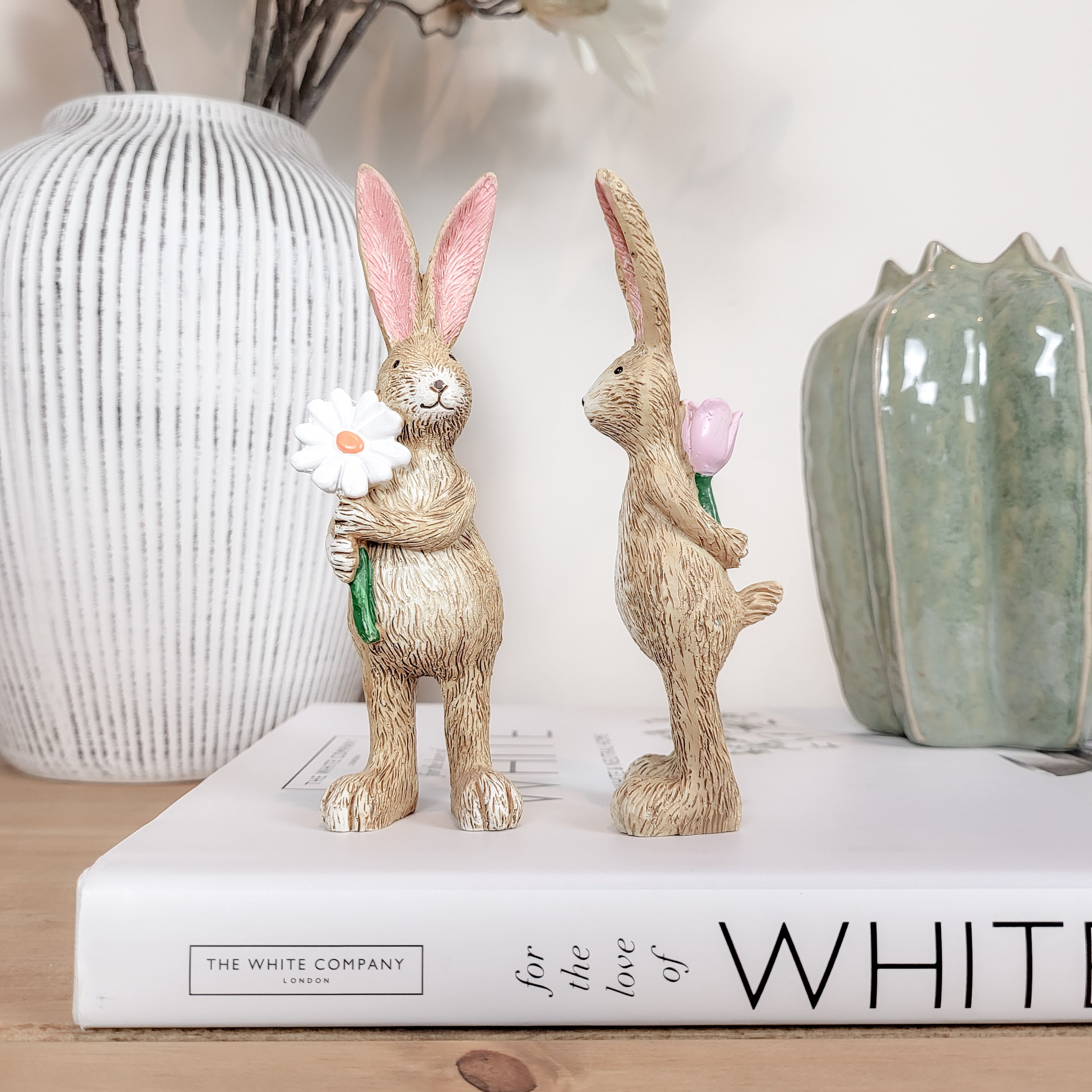 Rabbit With Rose Ornament