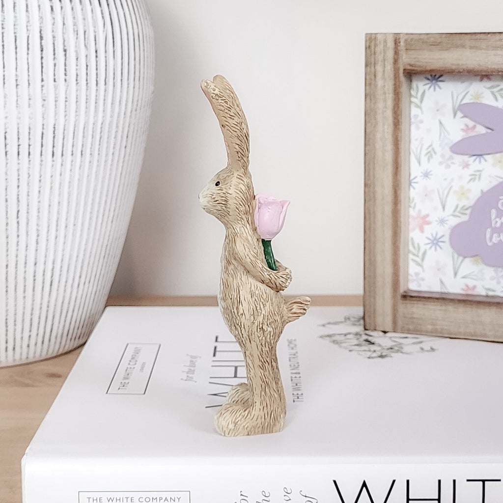 Rabbit With Rose Ornament
