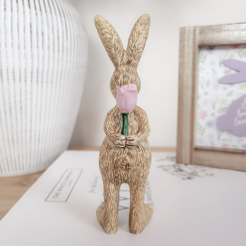 Rabbit With Rose Ornament