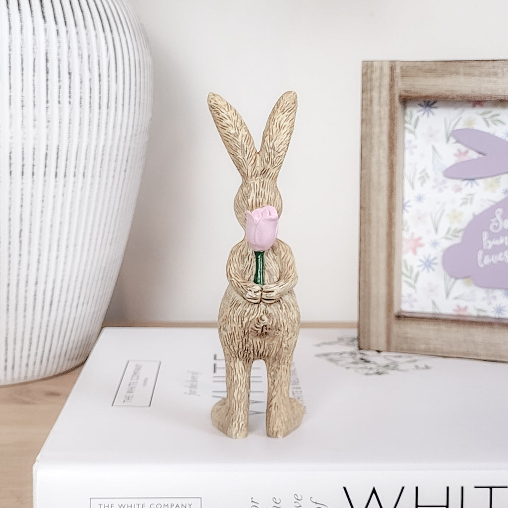 Rabbit With Rose Ornament