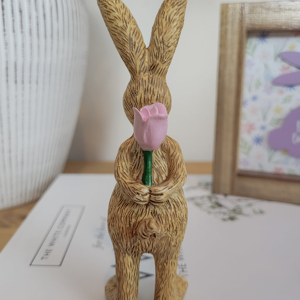 Rabbit With Rose Ornament