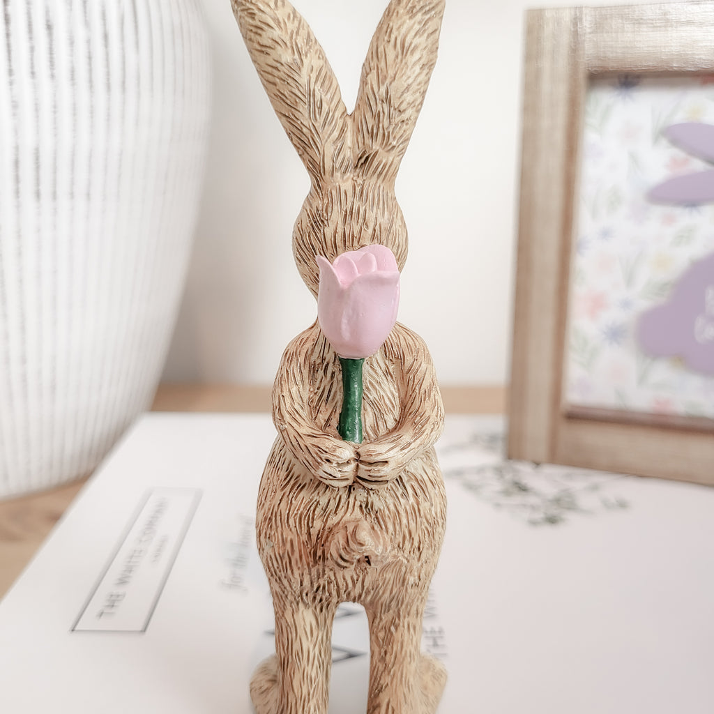 Rabbit With Rose Ornament