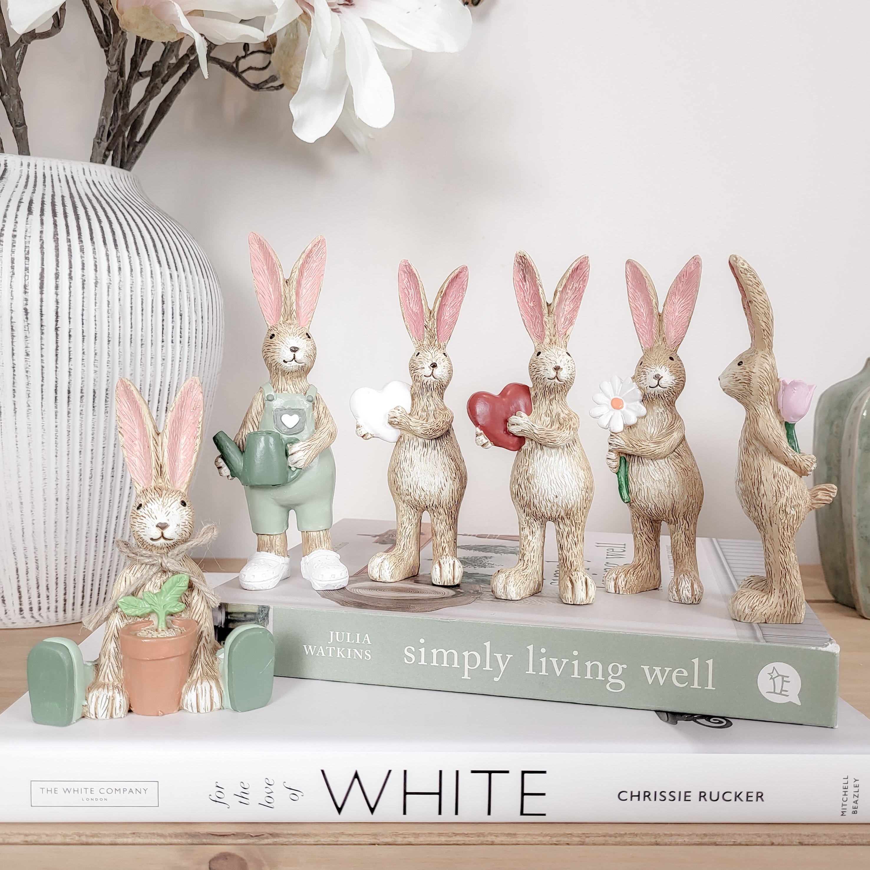 Gardening Rabbit Ornament
