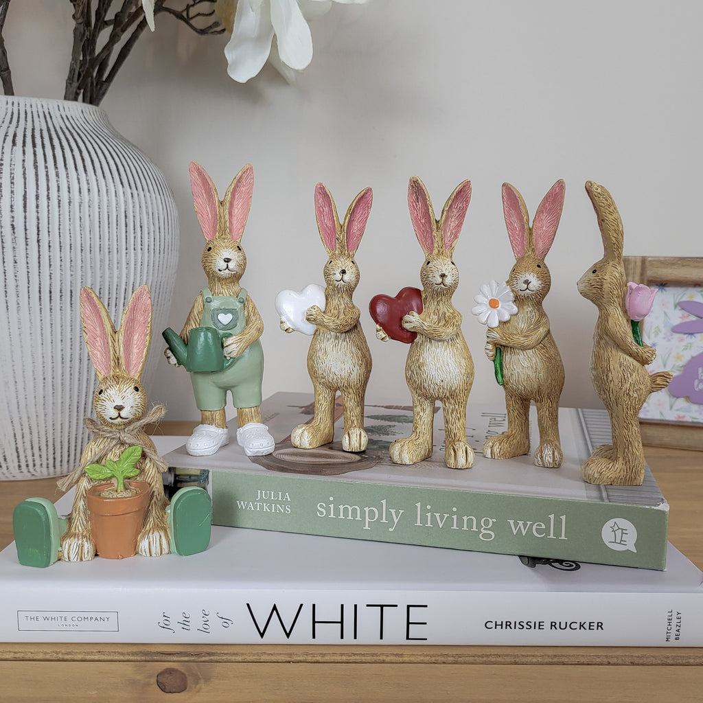 Rabbit With Daisy Ornament