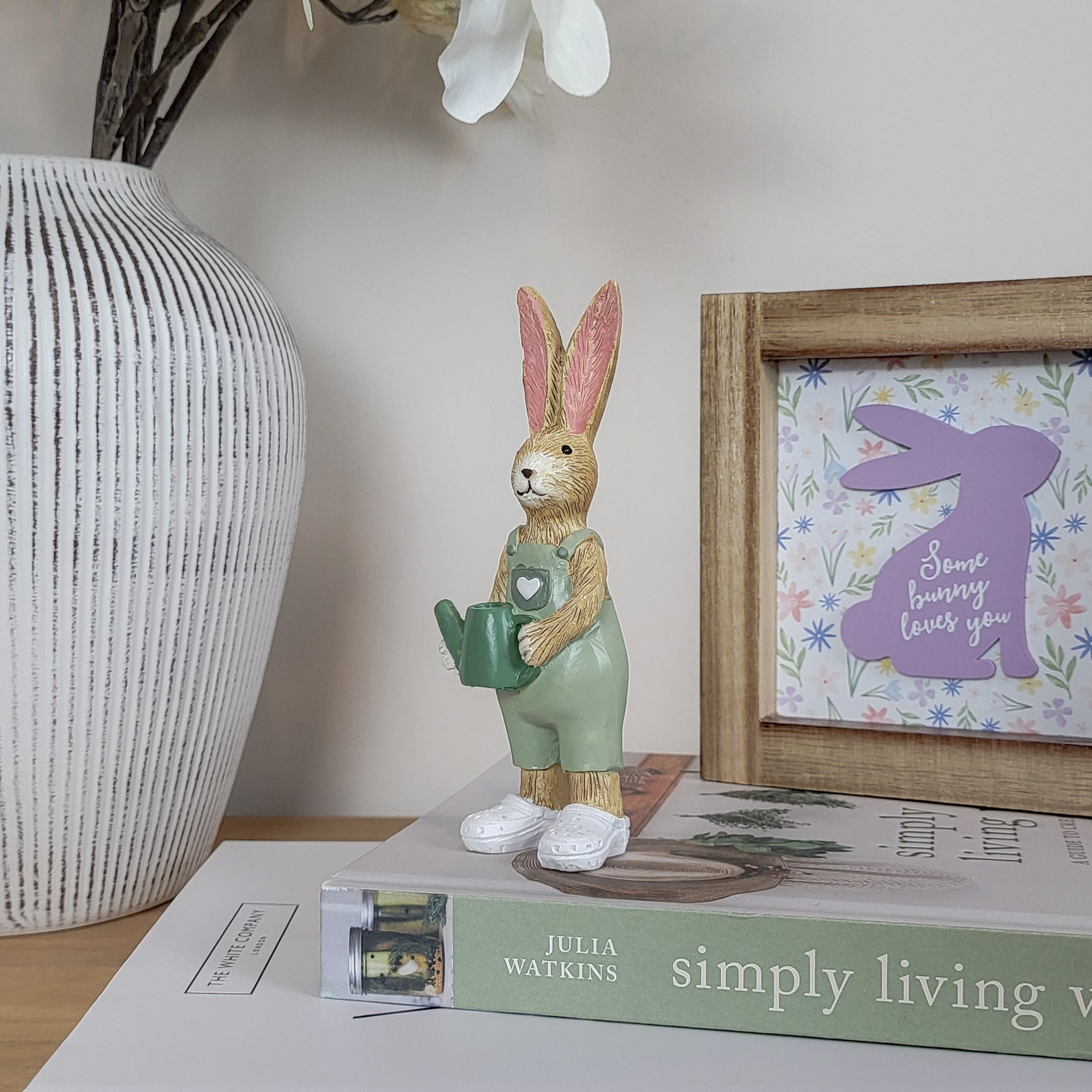 Gardening Rabbit Ornament