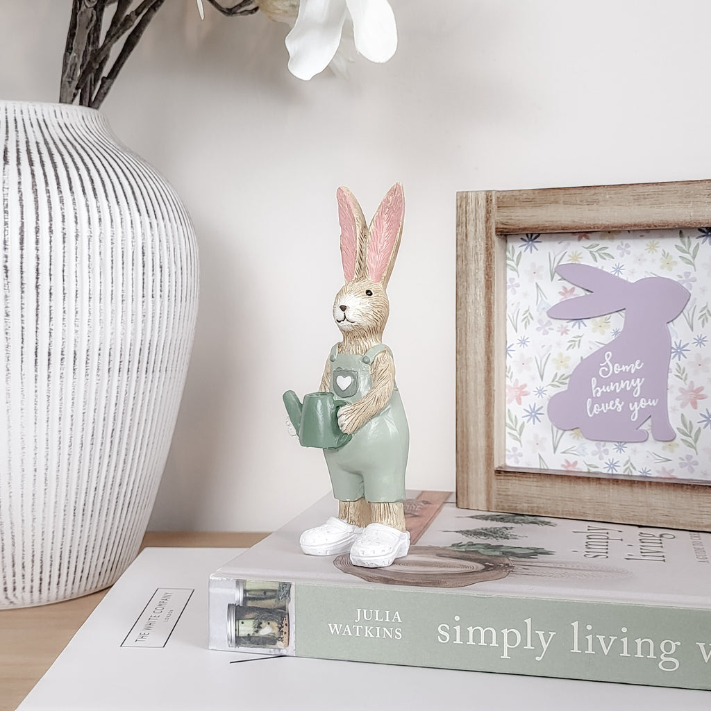 Gardening Rabbit Ornament