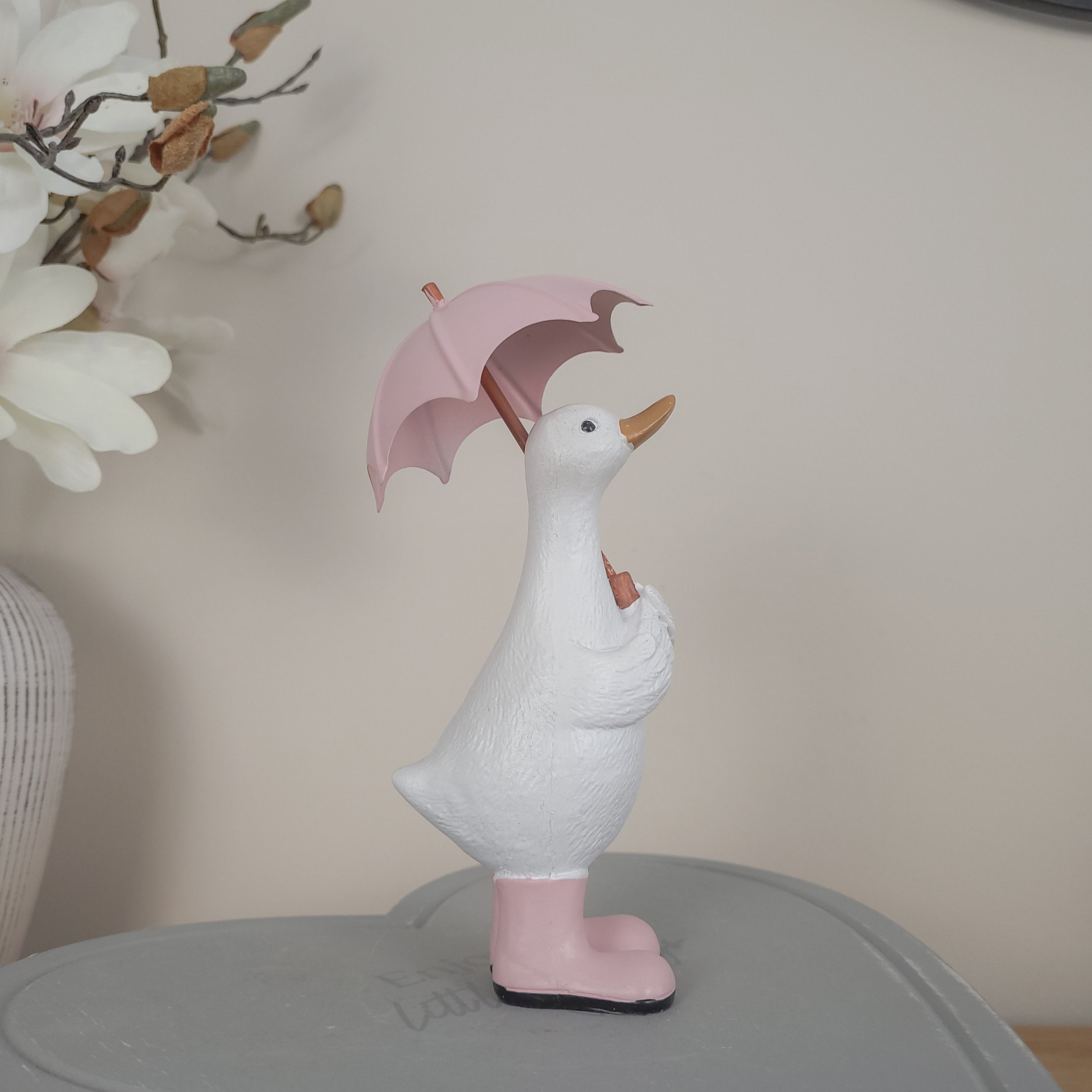 Duck With Wellies & Umbrellas Ornament