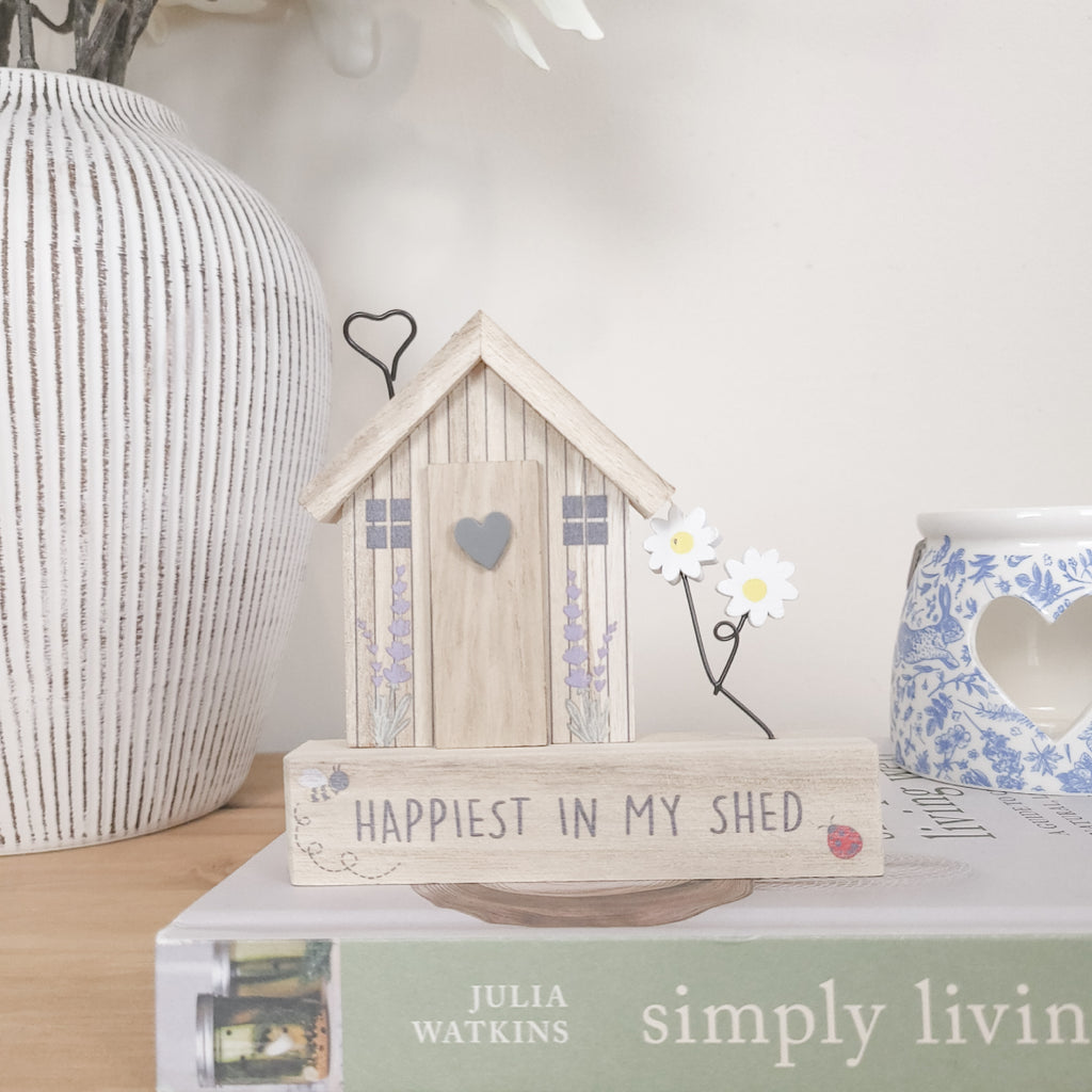 Happiest In My Shed Wooden Plaque