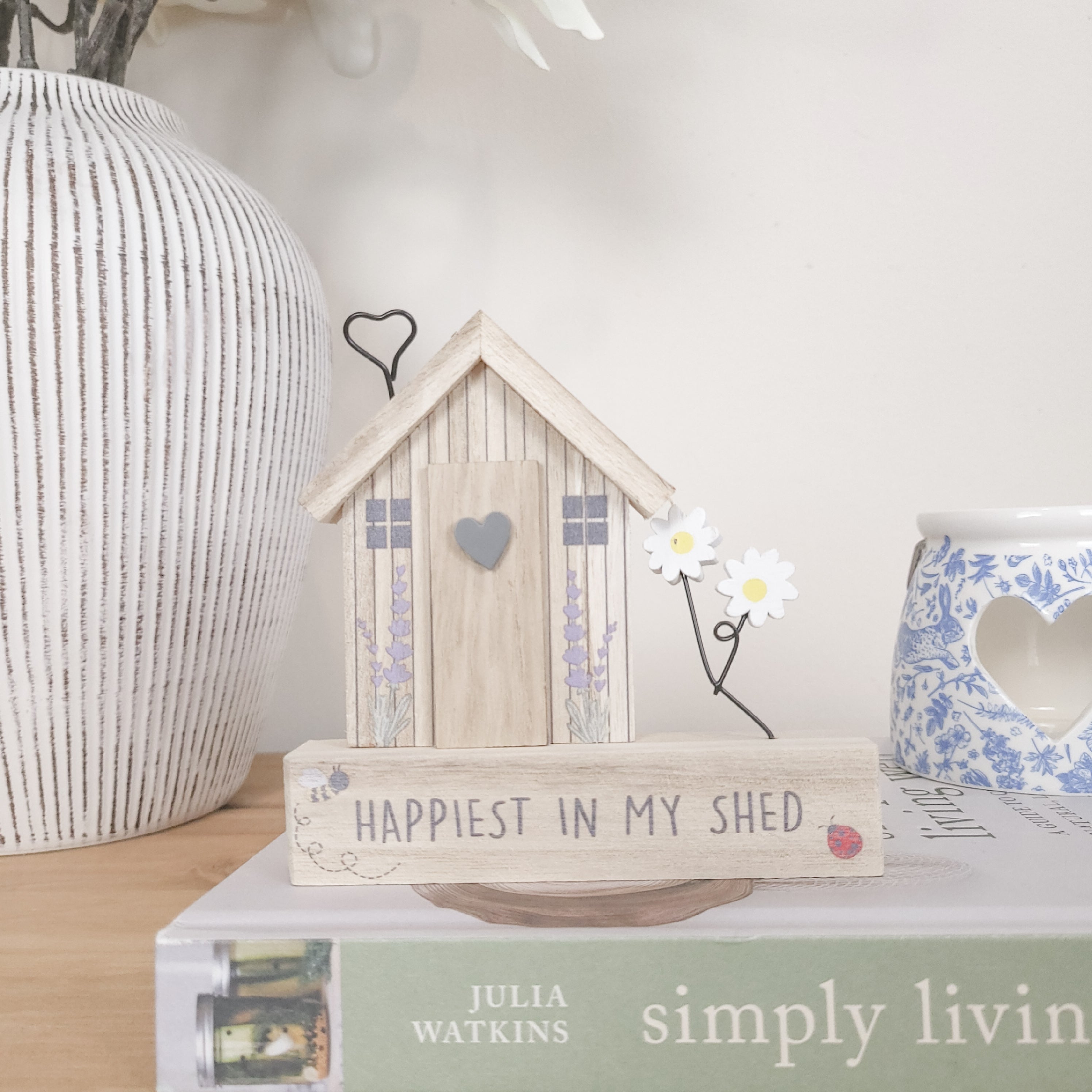 Happiest In My Shed Wooden Plaque