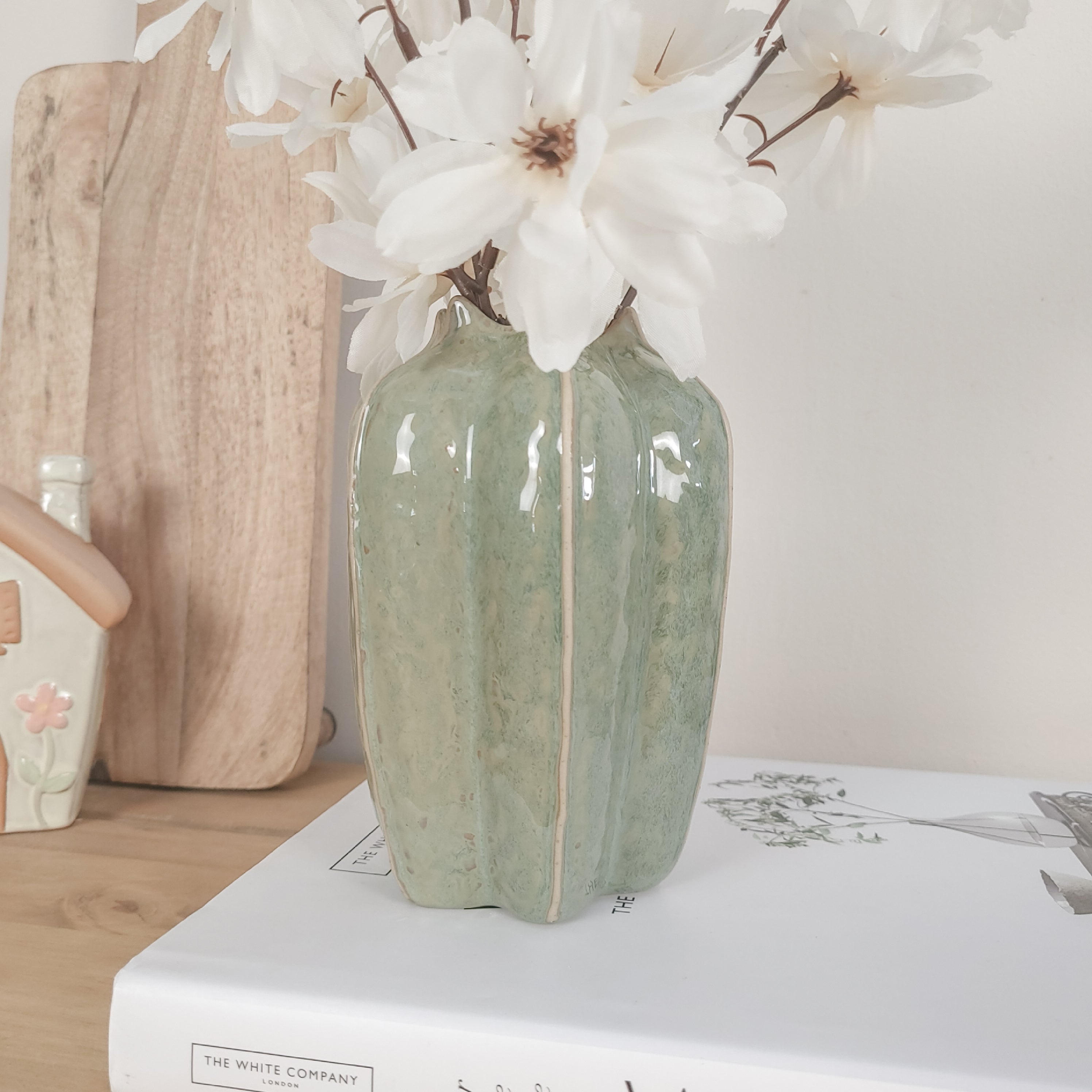 Small Green Seeded Pod Vase