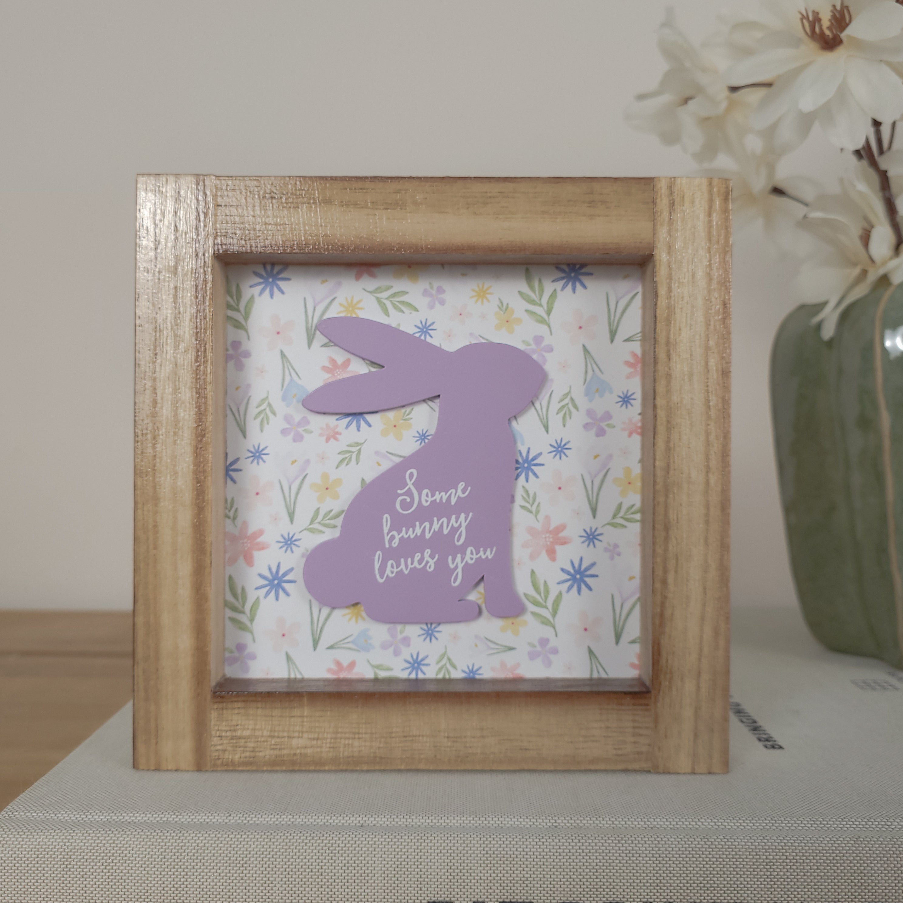 Some Bunny Loves You Wooden Framed Sign