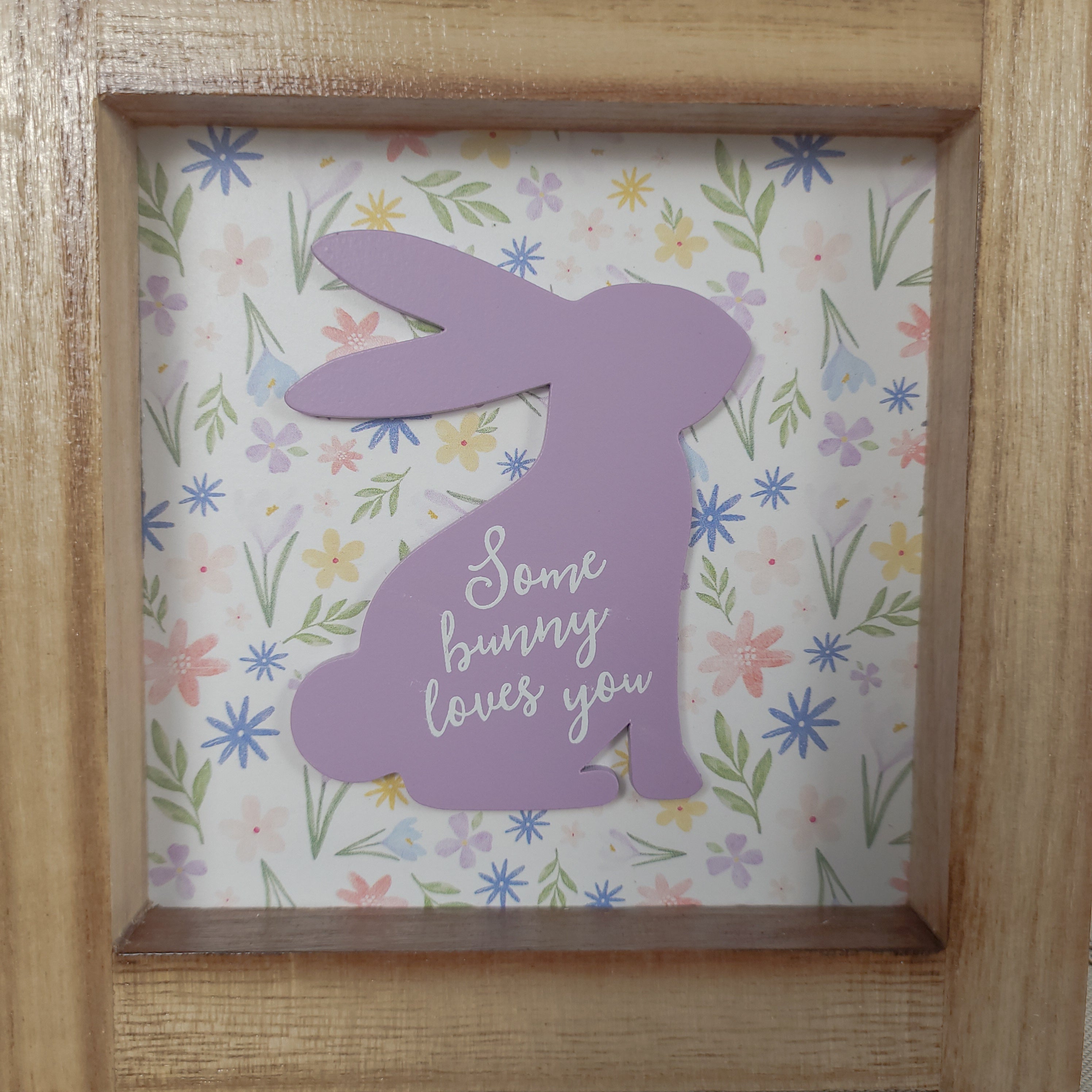 Some Bunny Loves You Wooden Framed Sign