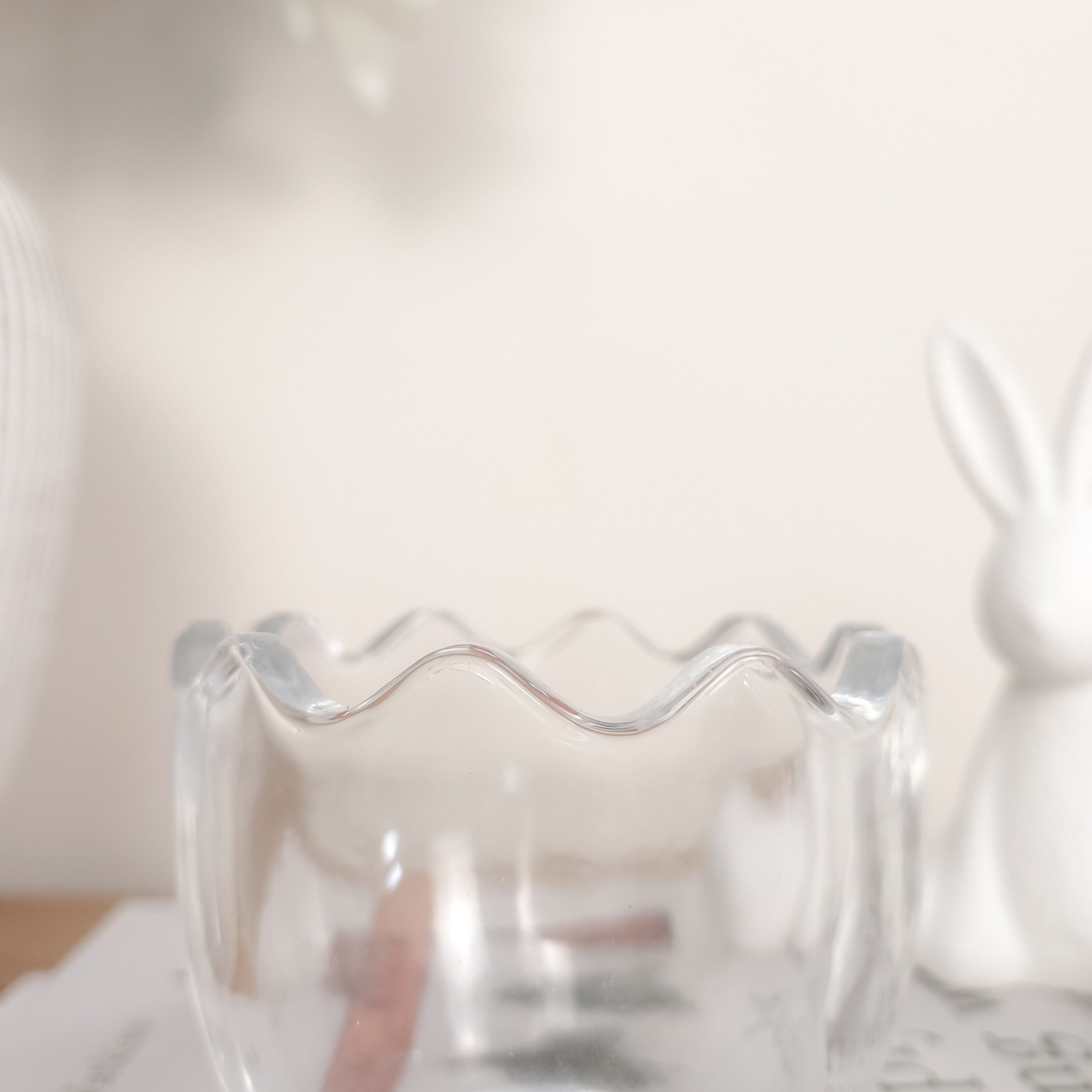 Bunny Ears Glass Egg Jar