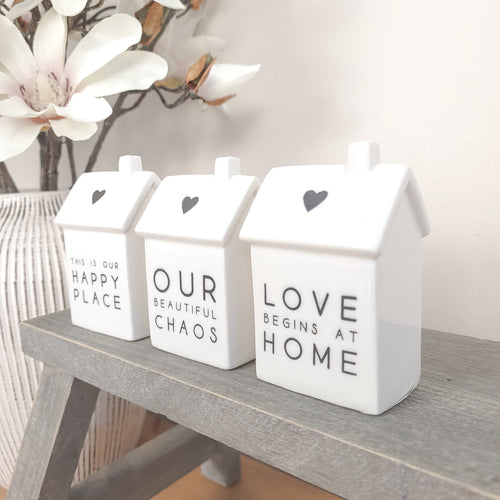 9cm Mini House Quote Ornaments